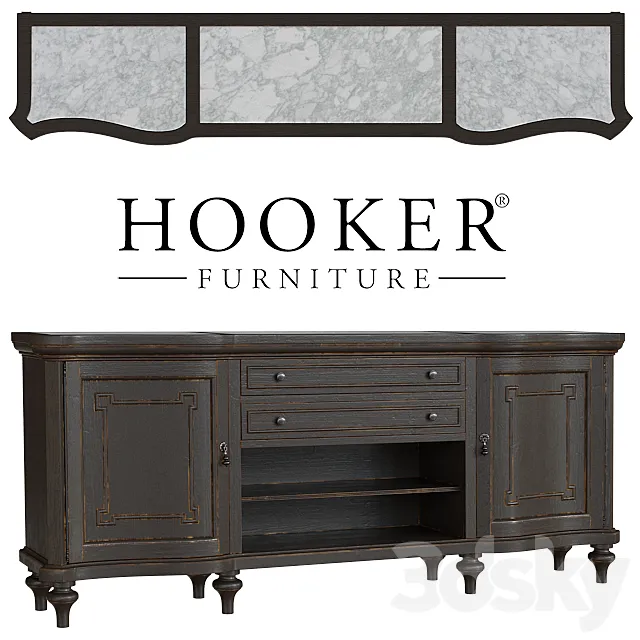 Hooker Furniture Arabella Credenza 3D Model