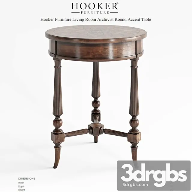 Hooker furniture archivist 5447-50006 2 3D Model Download