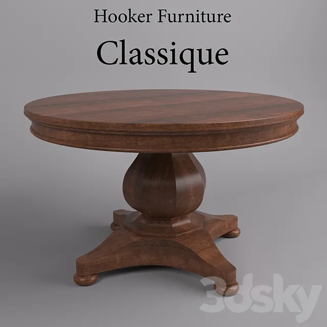 Hooker Furniture Classique 3D Model Hooker Furniture Classique 3D Model