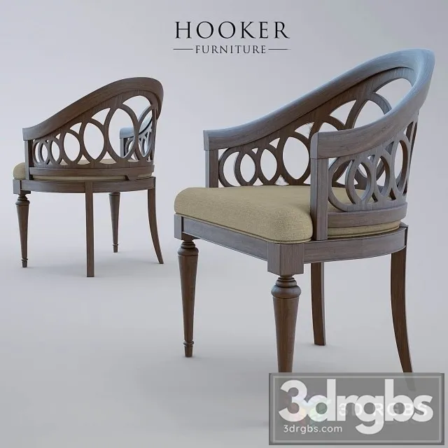 Hooker Furniture Dining Room Cambria Chair 3D Model Download