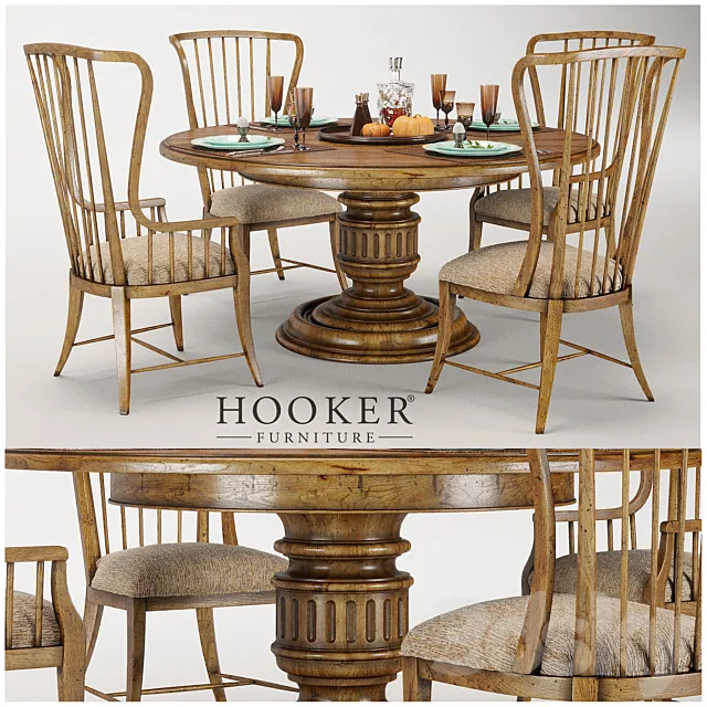 Hooker Furniture Grandover Round Single 3DModel