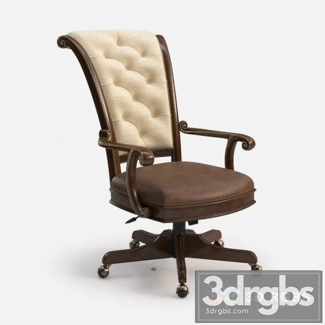 Hooker Furniture Home Office Grand Palais Tilt Swivel Chair 3D Model Download