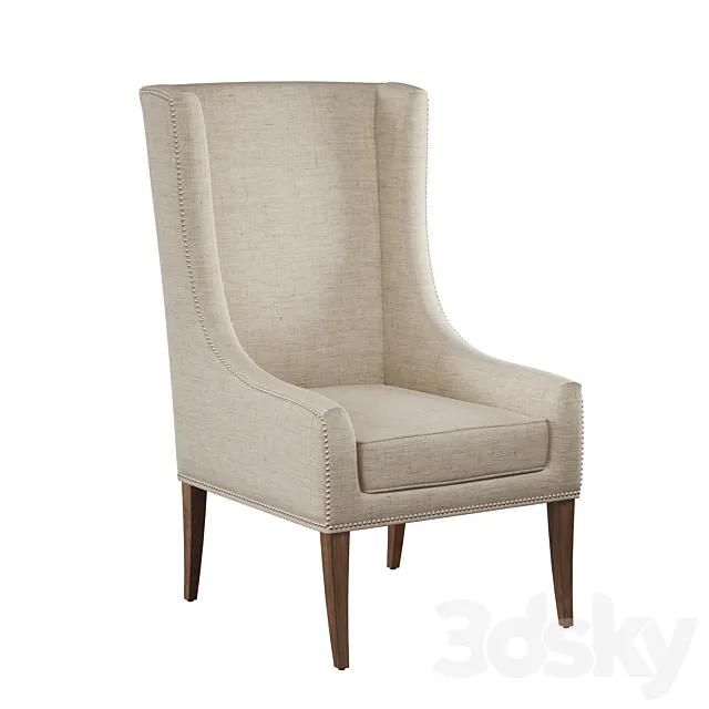 Hooker Furniture Linosa Linen Accent Chair 3DModel