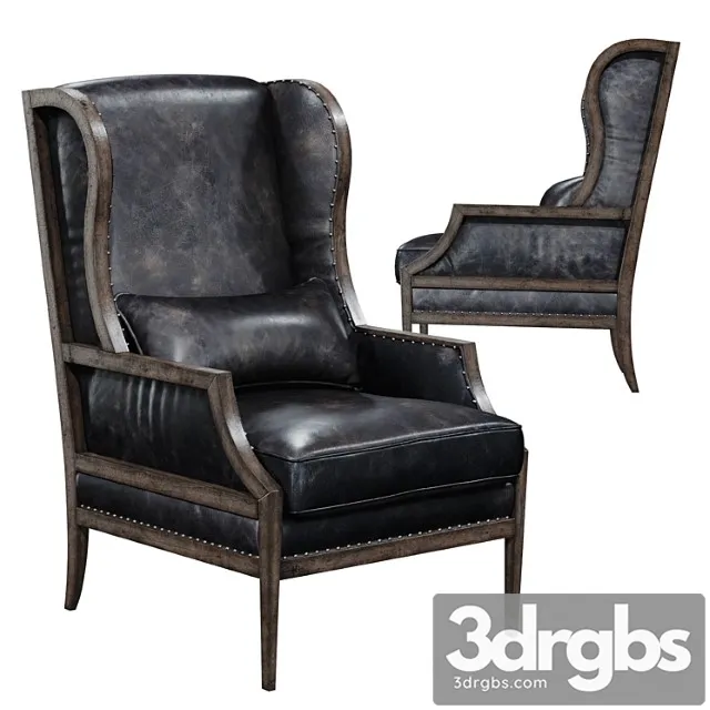 Hooker furniture living room laurel exposed wood club chair