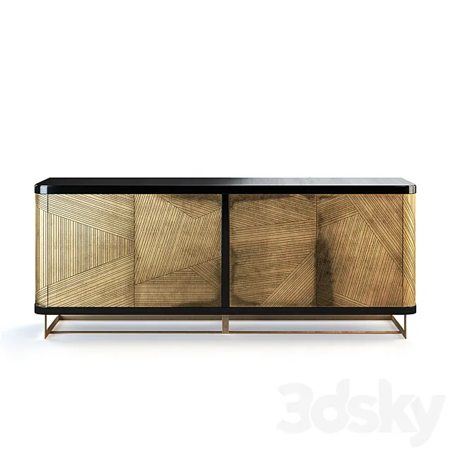 Hooker Furniture Melange Kendrix Credenza 3DModel Hooker Furniture Melange Kendrix Credenza 3DModel