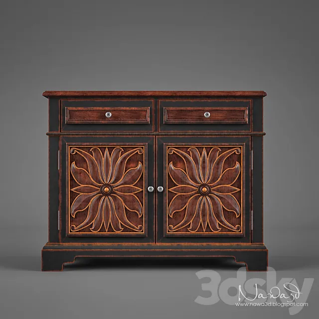 Hooker Grandover two doors 3D Model