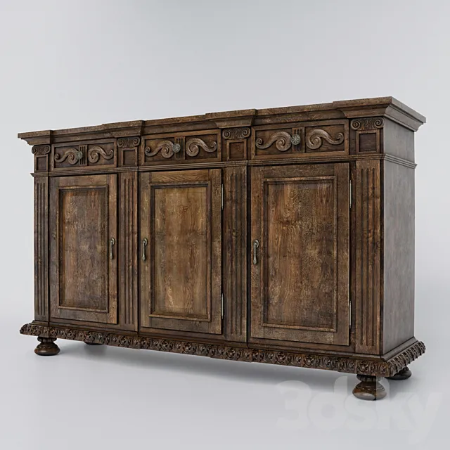 Hooker Rhapsody 72 ‘Credenza 3D Model