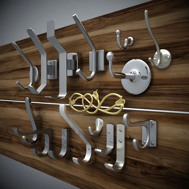 Hooks. Different 14sht 3D Model Hooks. Different 14sht 3D Model