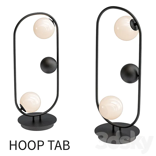 HOOP TAB black 3D Model HOOP TAB black 3D Model
