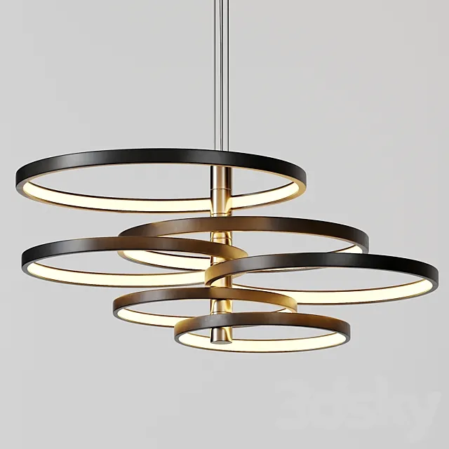 Hoopla Multi-Light LED Pendant 3DModel