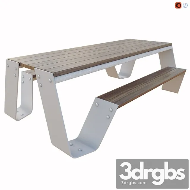 Hopper picnic table by extremis 3D Model Download Hopper picnic table by extremis 3D Model Download