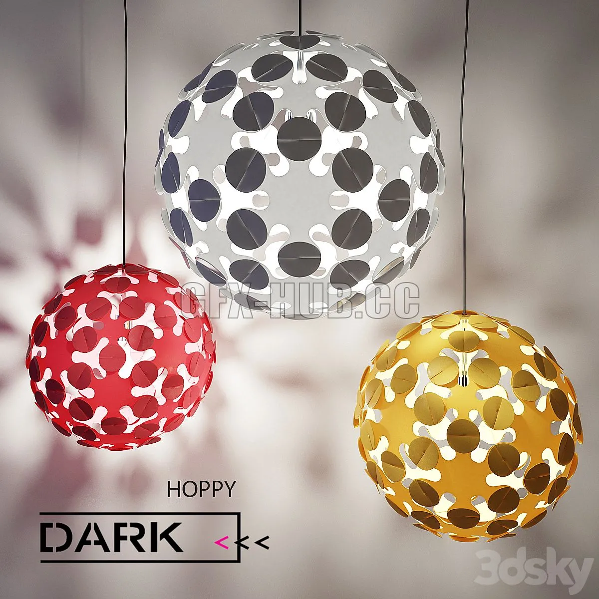 Hoppy Pendant light 3D Model Hoppy Pendant light 3D Model