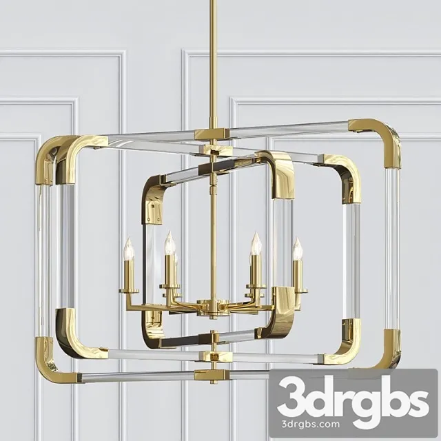 Horchow 6 Light Pendant 3D Model Download