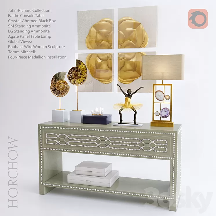 HORCHOW DECORATIVE SET 3D Model