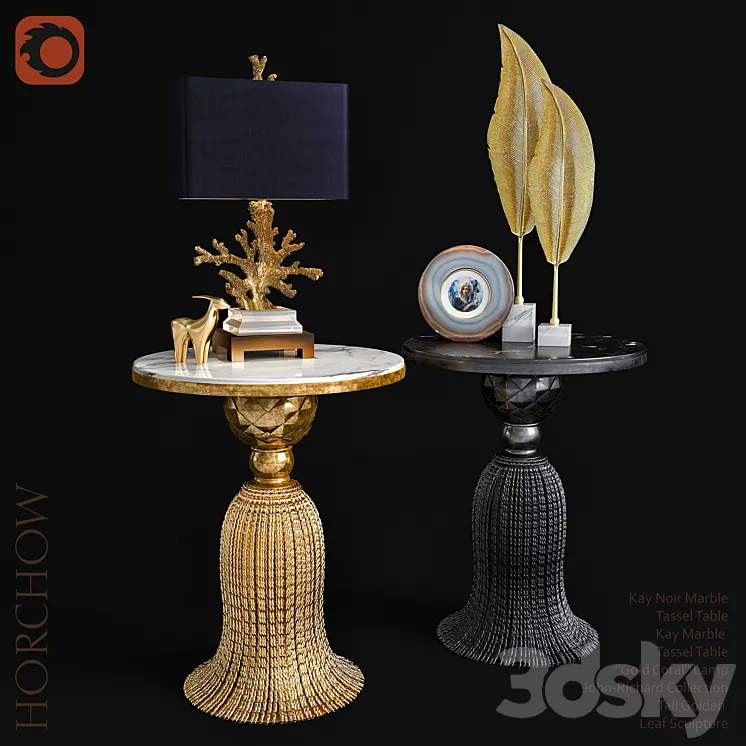 HORCHOW Decorative set 3D Model Free Download