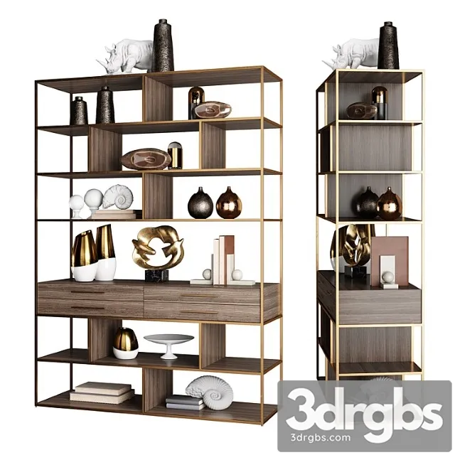 Horchow Mack Geometric Etagere 1 3D Model Download Horchow Mack Geometric Etagere 1 3D Model Download