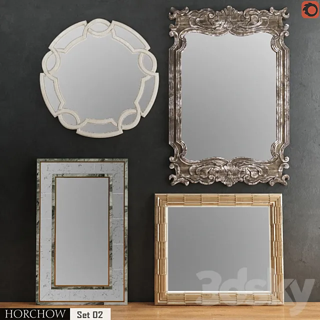 HORCHOW Mirrors Set 02 3DModel