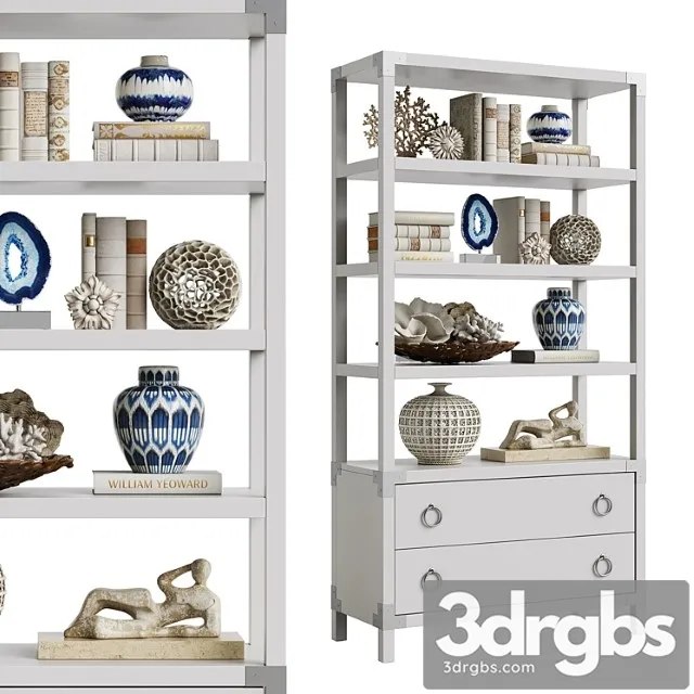 Horchow reyes ettagere 2 3D Model Download Horchow reyes ettagere 2 3D Model Download