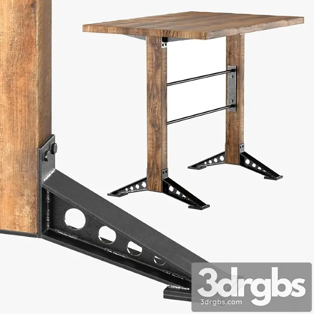 Horeca statafel – graz hoog 2 3D Model Download