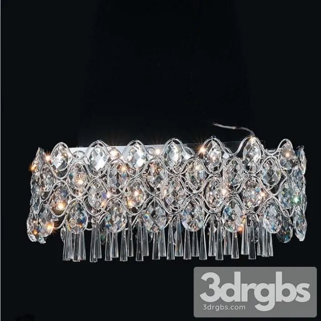 Horizontal Crystal Lamp 3D Model Download
