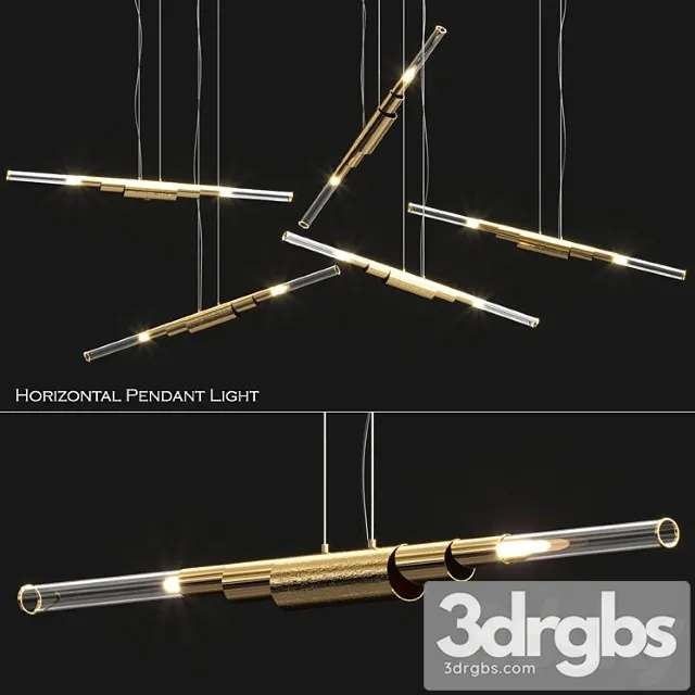 Horizontal Pendant Light 3D Model Download