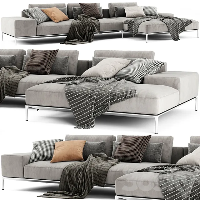 Horm Dizzy Chaise Longue Sofa 3D Model Horm Dizzy Chaise Longue Sofa 3D Model