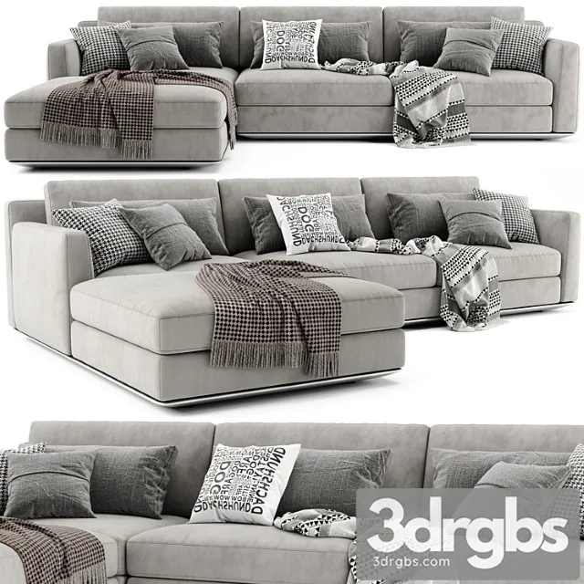 Horm Ellington Chaise Longue Sofa 3D Model Download Horm Ellington Chaise Longue Sofa 3D Model Download