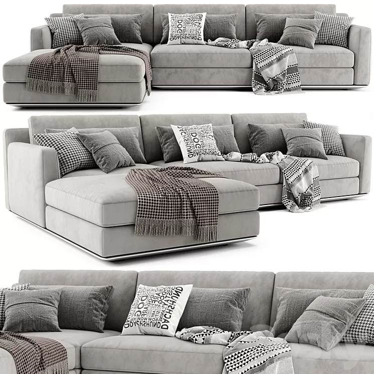 Horm Ellington Chaise Longue Sofa 3D Model Free Download