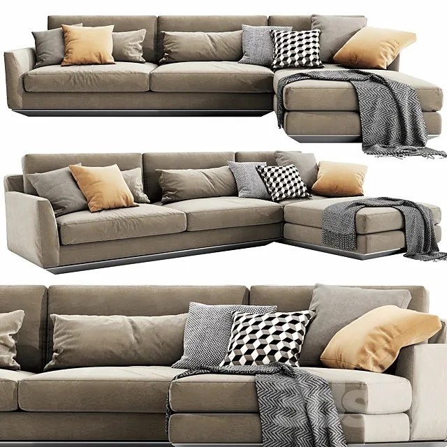 Horm Ellington Chaise Lounge 3DModel Horm Ellington Chaise Lounge 3DModel