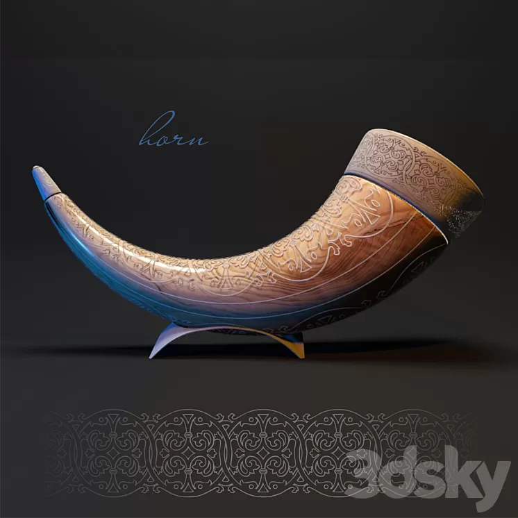 Horn 3D Model Horn 3D Model