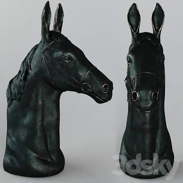 Horse Head 3D Model