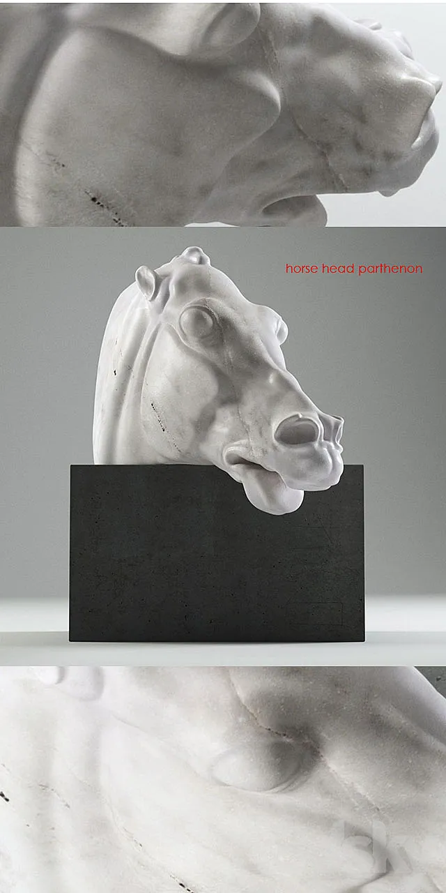 horse head parthenon 3D Model
