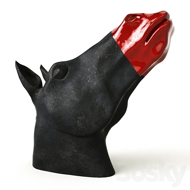 Horse head sculpture 3DModel
