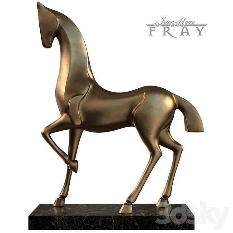 Horse Sculpture 3D Model