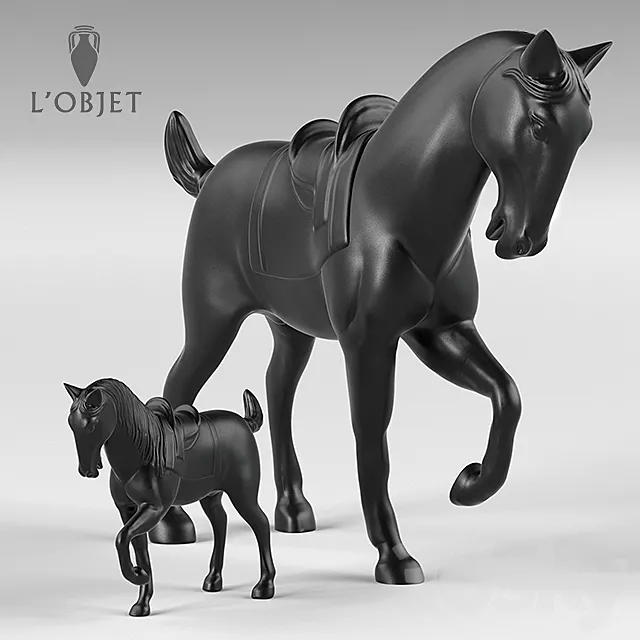 Horse Sculpture l-objet 3D Model