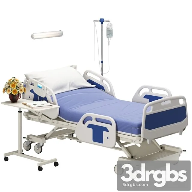 Hospital bed 3D Model Download