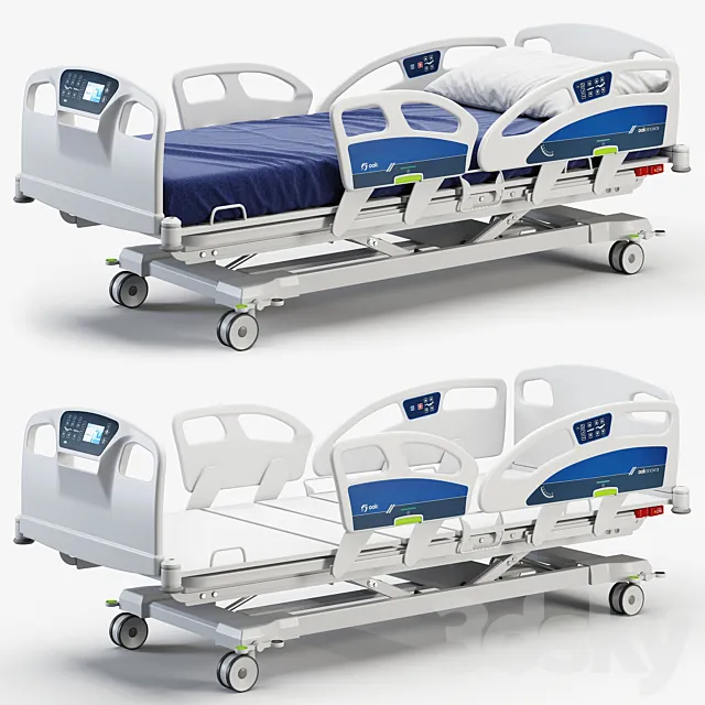 Hospital bed 3D Model