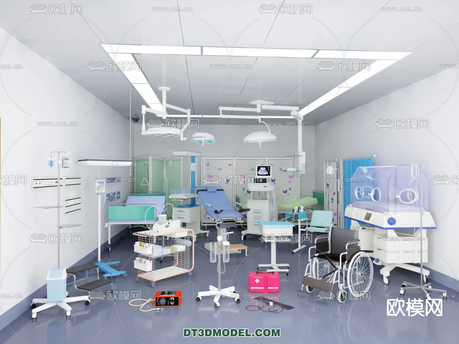 HOSPITAL CLINIC – 3D Model For Interior Design – 11338