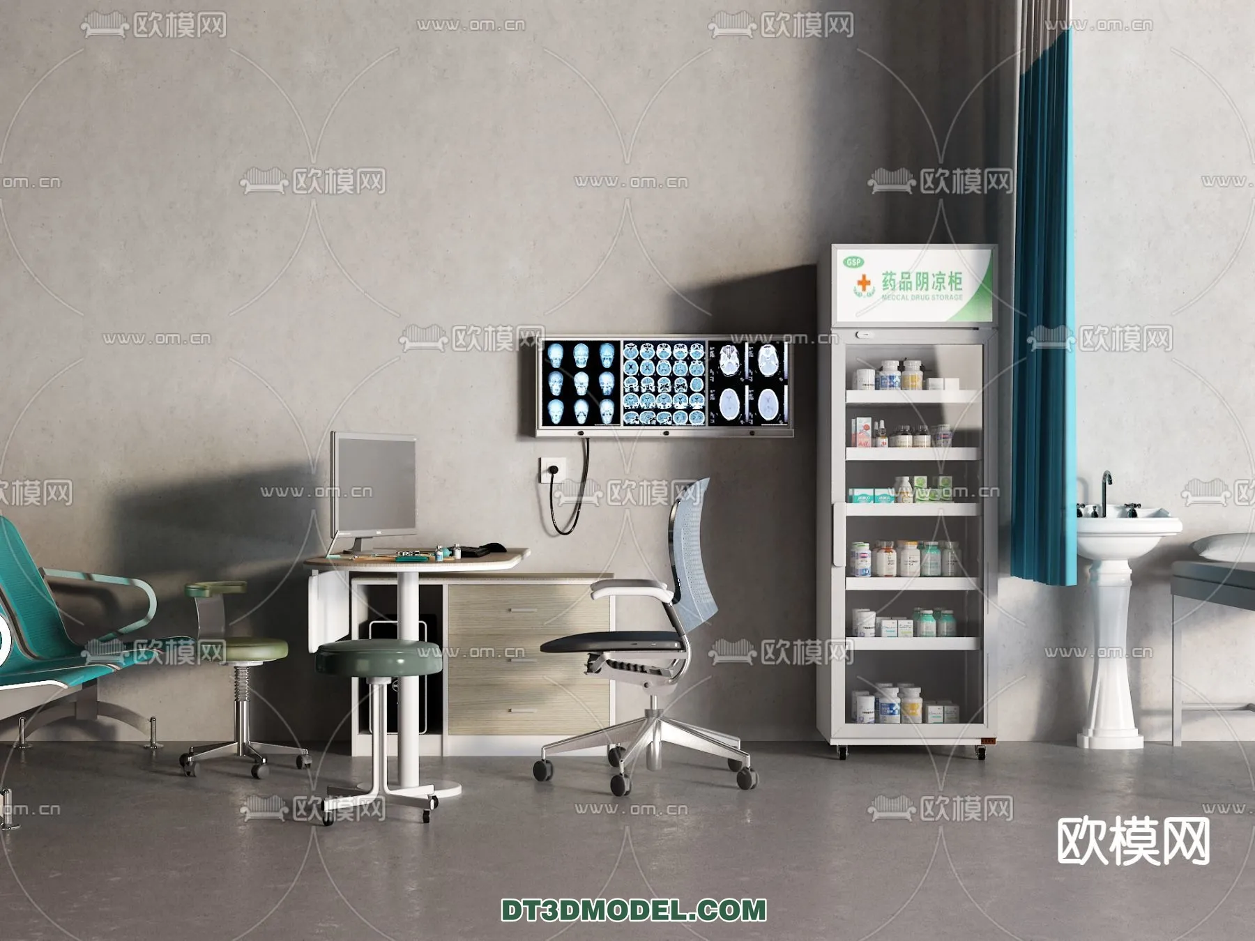 HOSPITAL CLINIC – 3D Model For Interior Design – 11363