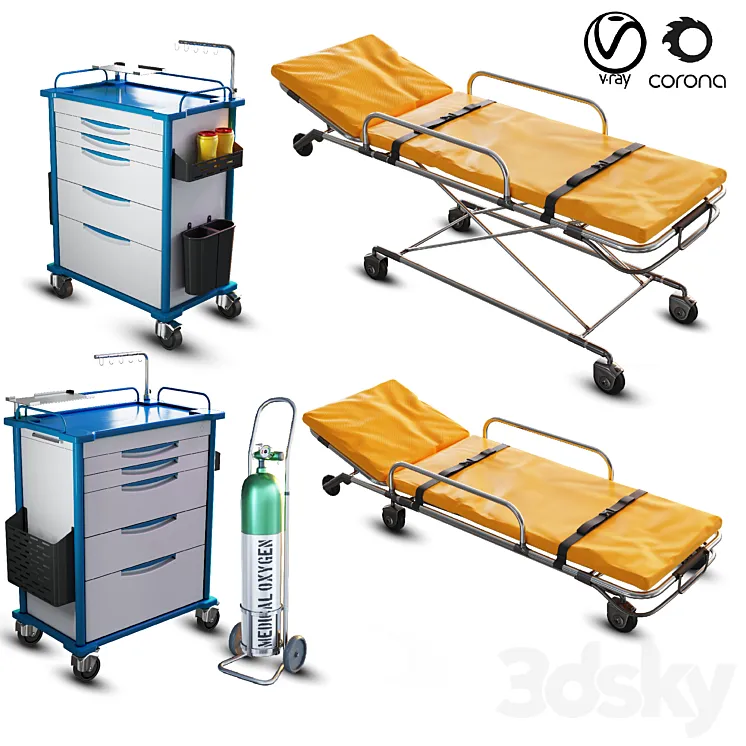 hospital equipment vol 2 3D Model Free Download hospital equipment vol 2 3D Model Free Download
