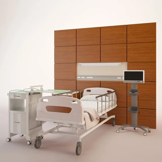 Hospital Ward Hospital Room 3D Model Hospital Ward Hospital Room 3D Model