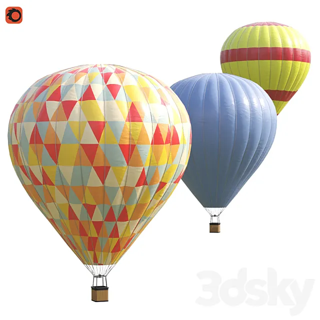 Hot air balloon _ balloon 3D Model