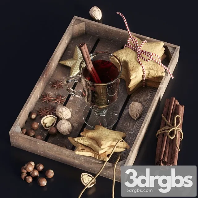 Hot drinks for new year& 3D Model Download