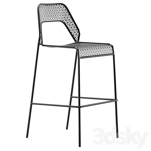 Hot Mesh Barstool by blu dot 3D Model