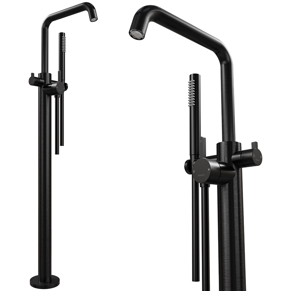 Hotbath srl – Floor-standing bathtub mixer with flexible hose and hand shower AC177 3D Model