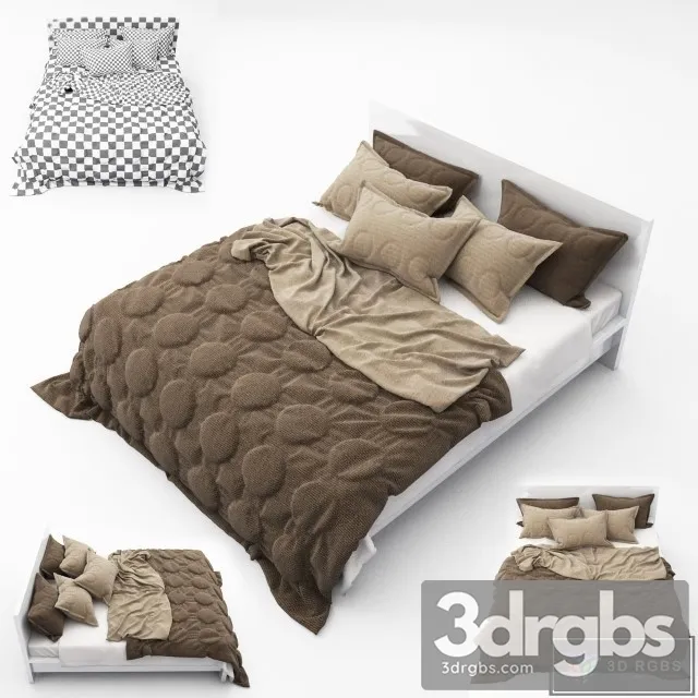Hotel Bed 3D Model Download