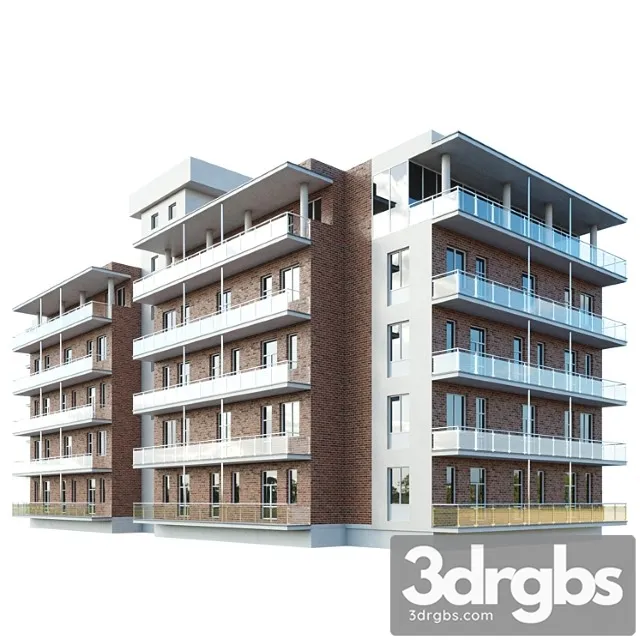 Hotel Building Sanatorium 3D Model Download