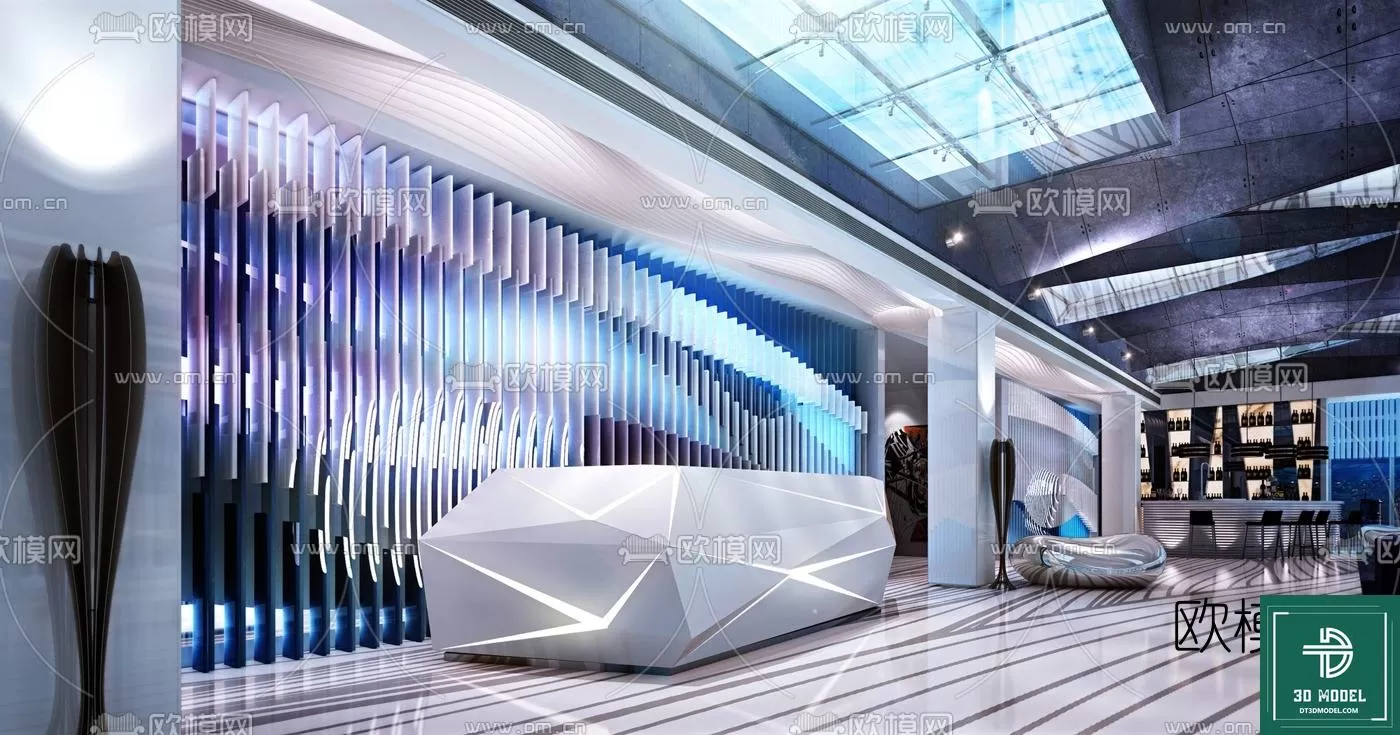 HOTEL LOBBY – 3D SCENES – 3D MODELS – 001