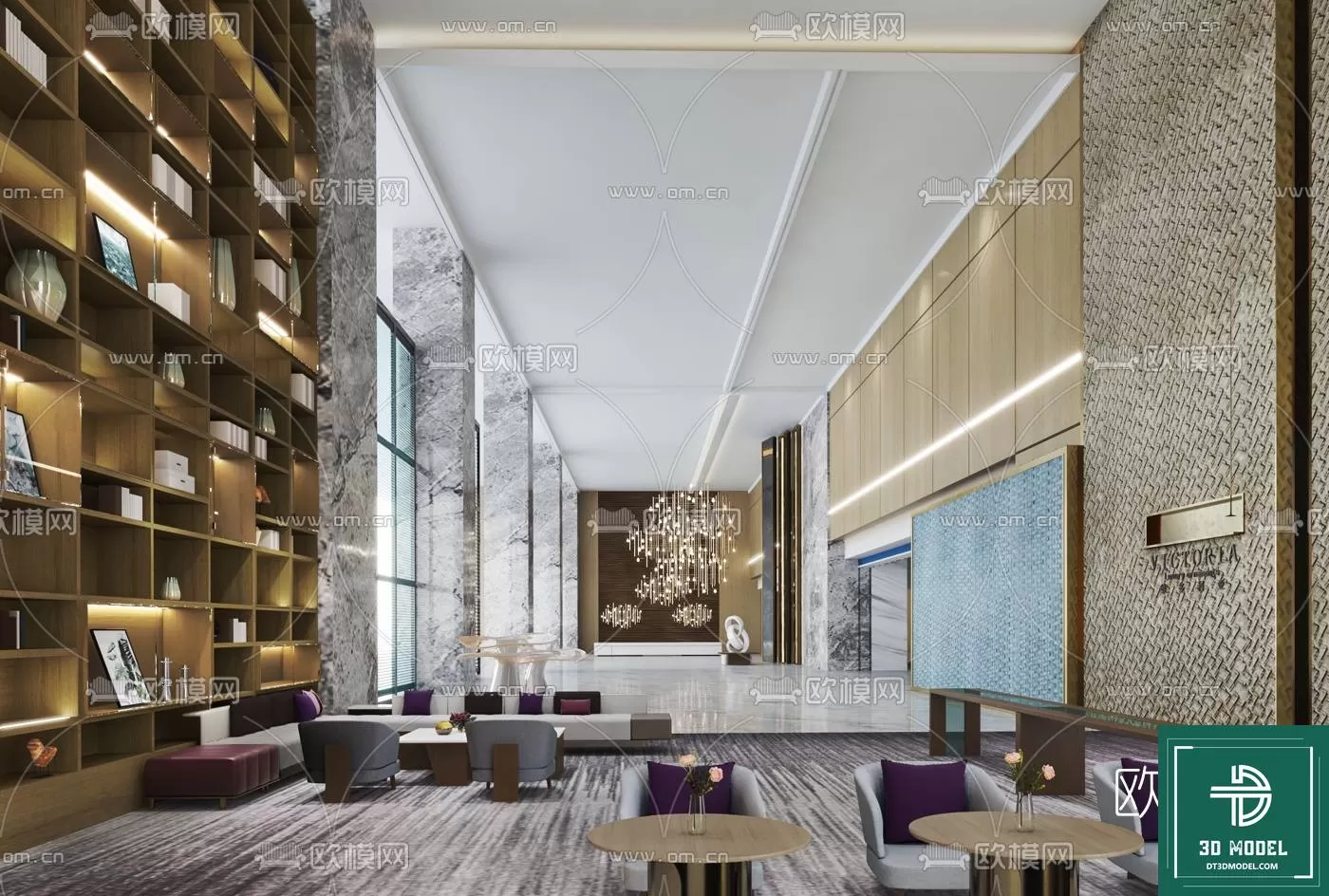 HOTEL LOBBY – 3D SCENES – 3D MODELS – 004