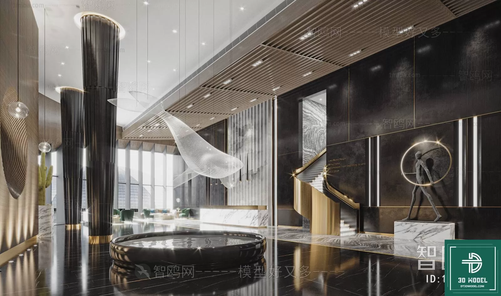 HOTEL LOBBY – 3D SCENES – 3D MODELS – 008